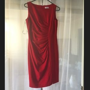 Calvin Klein red dress